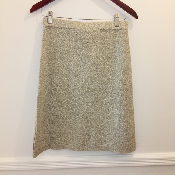 NWT Vintage Fendi Maglia Wool Blend Skirt Gray 10 - Picture 2 of 8